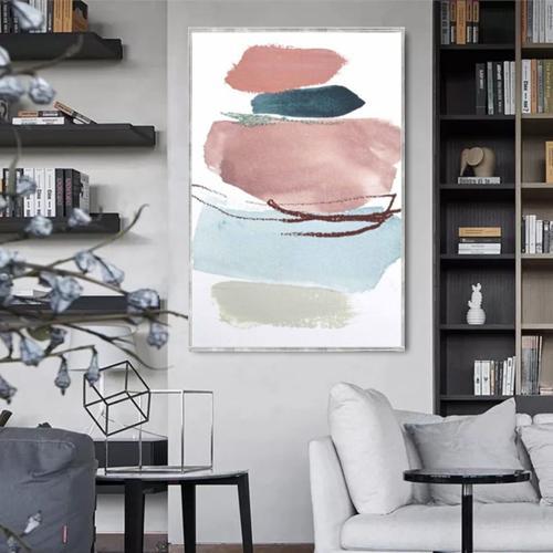 Farver Yağlı Boya Dokulu Tablo 100X150 Gümüş Çerçeveli