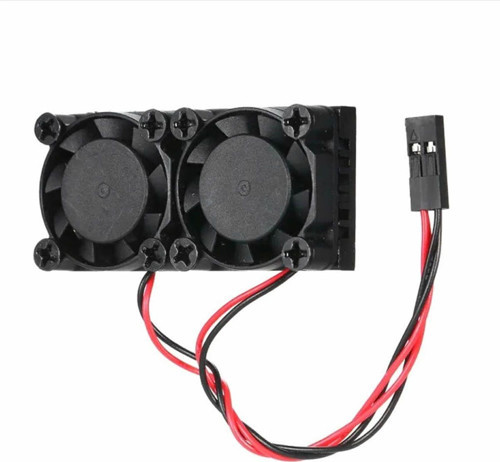 Raspberry Dual Fan Set Pi 4 3 B B+ 2 Adet 9mm Alüminyum Blok Çift Soğutma Fanı Isı Emici Dağıtıcı