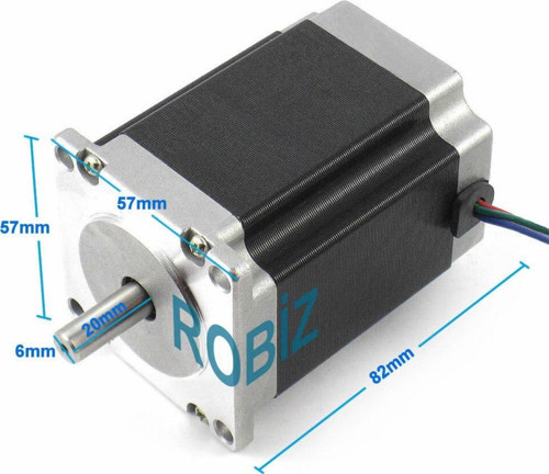 57hs8230 Nema 23 Step Motor 2.2nm 3.6v 3a 6mm Mil 2 Faz 1.8 Derece 200 Adıım 3d Yazıcı Printer
