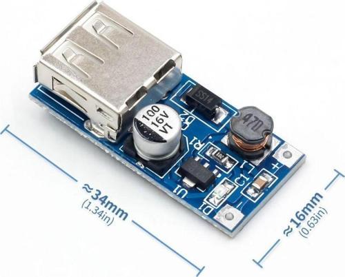 Dc 0.9v-5v 5v Dc Usb Boost Stepup Voltaj Yükseltici Güç Kaynağı