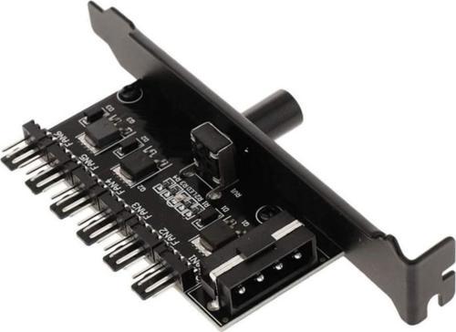 6 Port Fan Çoğaltıcı Hız Kontrol Kartı Molex Güç Giriş Soketi 12v