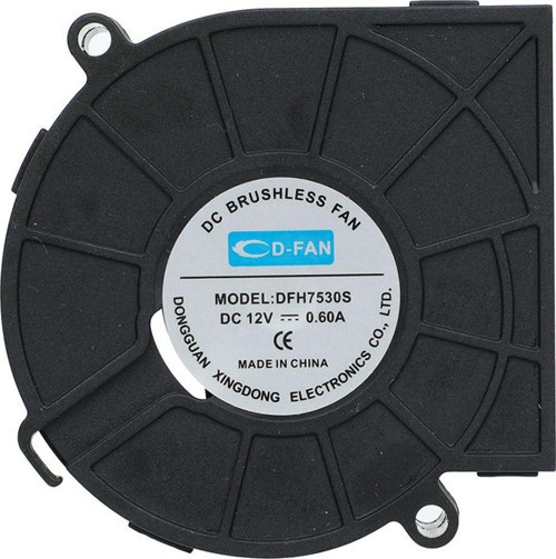 7530 12V DC Salyangoz Fan DFH7530 3D Yazıcı Soğutma Fanı Santirfüj Havalandırma Klima Türbin Kuluçka