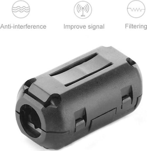 7mm Ferrit Halka Filtre Kablo Gürültü Bastırıcı Azaltıcı Yüzük Bead RFI EMI Girişim Engelleyici