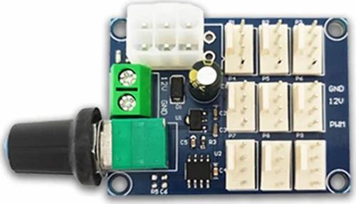 9 Kanal Dc 12V Pwm Fan Hız Kontrol Kartı Klemens Atx Besleme Soket Pot Kontrol Bilgisayar Pc Cpu Soğ