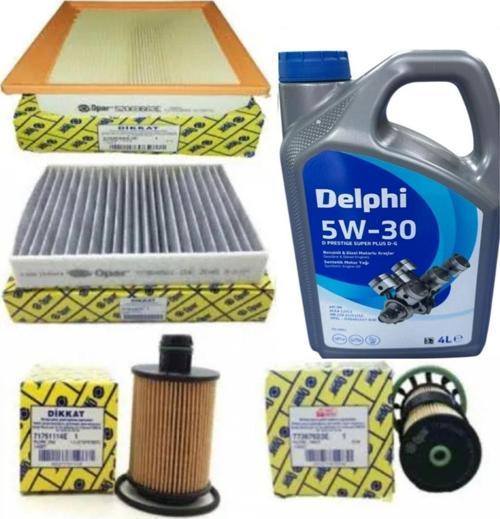 Egea Euro 6 1.3 Multijet Bakım Seti 95 Bg Model 2016-2020 Delphi 5w30 5lt Dpf Li 2025 Ü.t