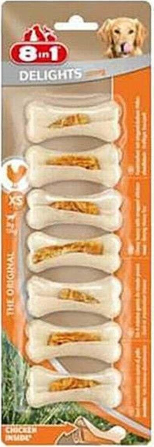Delights Strong Tavuklu Press Kemik Küçük Irk Köpek Ödülü Xs 140 gr - Petshopundan