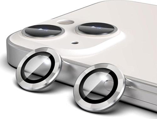 Iphone 13 Ve 13 Mini Uyumlu Kamera Lens Koruyucu Beyaz Renk