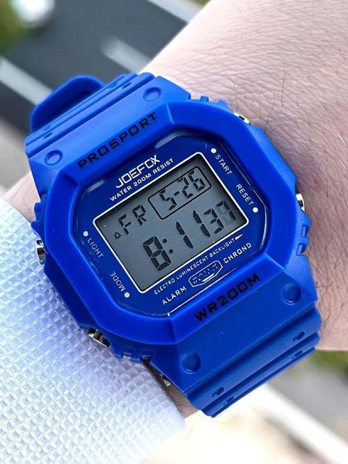G-SHOCK Kasa Lacivert/Siyah Digital 5Atm Suya Dayanıklı 2 Yıl Garantili Spor Kol Saati