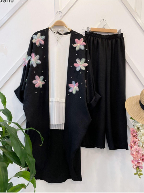Kadın İkili Kimono Takım 4311