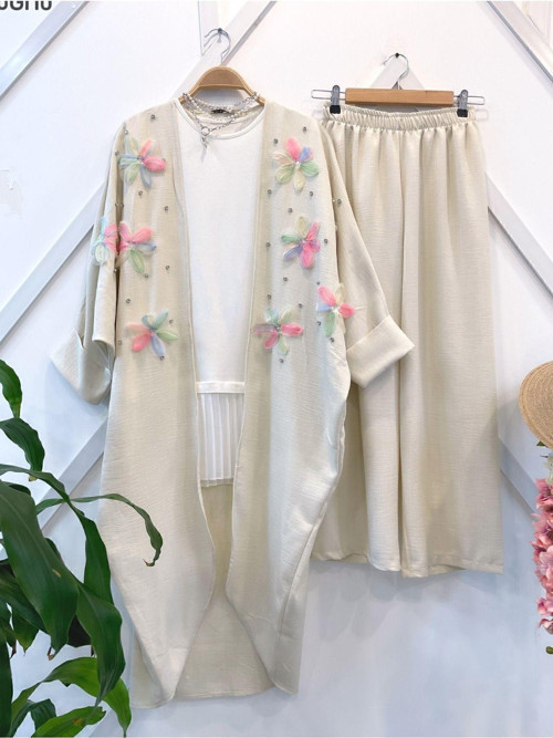 Kadın İkili Kimono Takım 4311