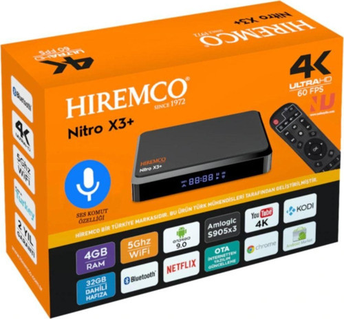 Nitro X3 4K Ultra Hd 4/32 Gb Android Box 9.0
