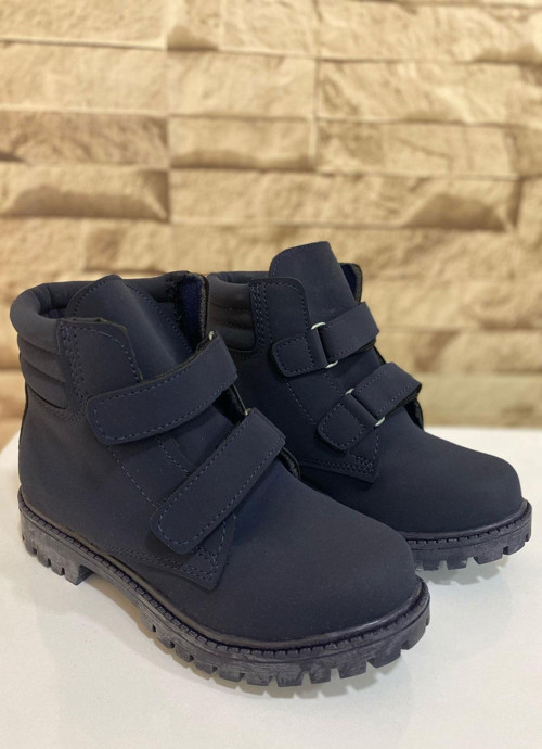 Unisex Kız Çocuk Erkek Çocuk Bot Hafif Ortopedik Kışlık Bot Kaymaz Taban 1021-116-0007 Lacivert-21