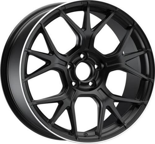 -S1046-13 8.5x19" -5x112 ET42 66.6 Mat Black Lip Diamond Jant (4 Adet)