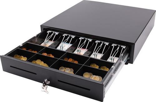 XLD 460A Geniş Tip Metal Para Çekmecesi (8 Bozuk Para, 4 Kağıt Para Bölmeli)
