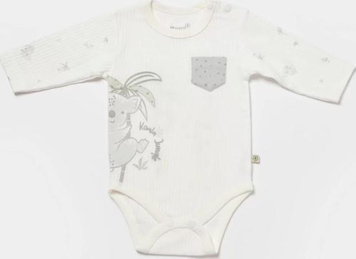 Koala Jungle Uzun Kol Bebek Body  Gri