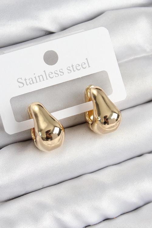 Pirinç Halka Model Gold Renk Kadın Küpe - EBJ250802W37004