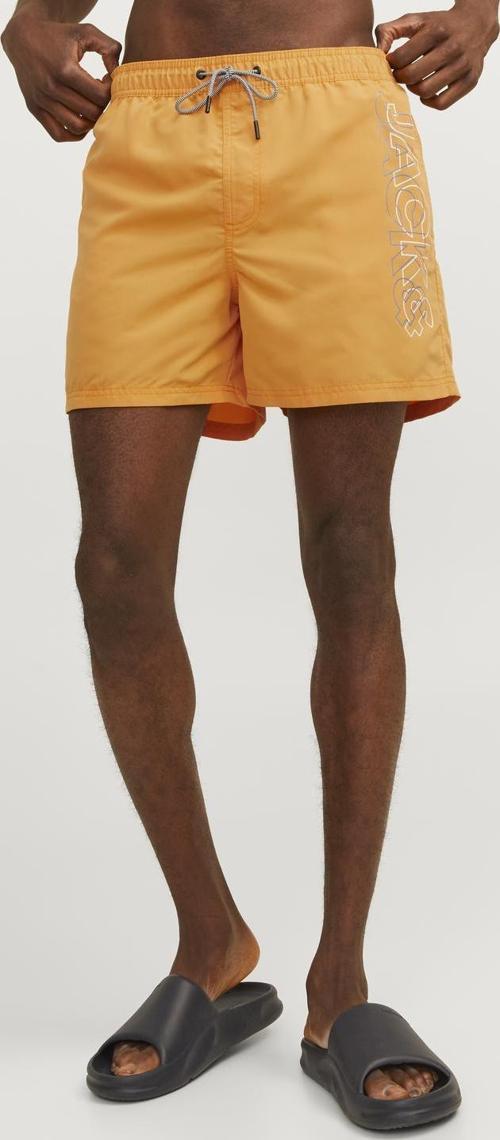 Jack Jones Jpstfıjı Jjswım Double Logo Sn Ly Erkek Sarı Deniz Şortu 12253118-22
