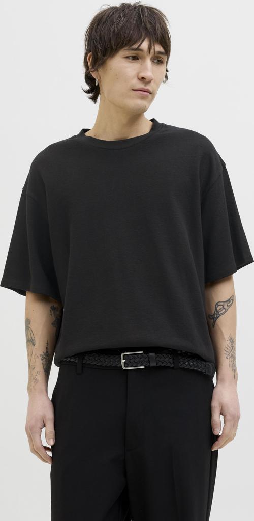 Jjlouı Osmos Tee Crew Neck Erkek Siyah Tshirt 12270710-02