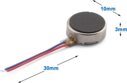 Titreşim Motoru 10mm 1027 12000 Rpm Dc 2v/5v Küçük Telefon Oyuncak Saat Düğme Para