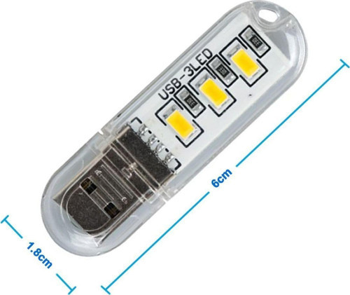 Mini Usb Led Lamba 5730 Smd 3 Led Anahtarlık Portatif Taşınabilir Gece Lambası Masa Aydınl.kamp