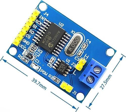 Mcp2515 Can Ağ Haberleşme Modülü Can Network Transceiver Klemens Soketler Araba Otomasyon