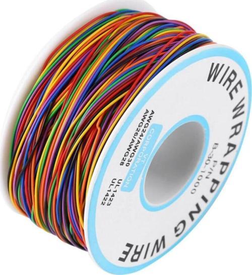 280 Metre 8 Renk 0.25mm Tel Kalınlığı 30awg Makara Atlama Kablosu