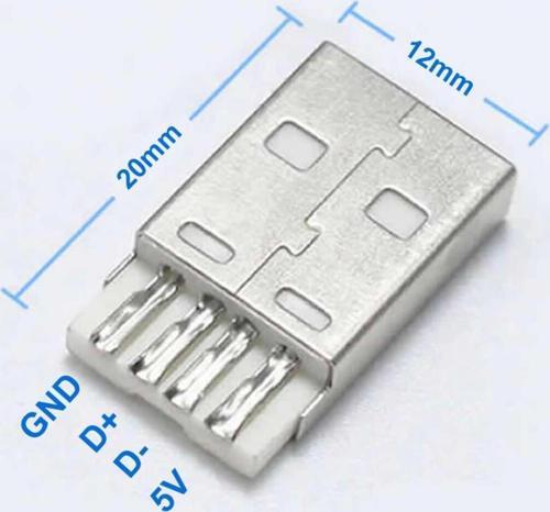 Usb Type A Erkek Soket Lehimlenebilir 4 Pin Diy Tip A Elektronik Devre Cihaz Usb 2.0 Konnektör