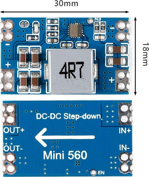 Mini560 5v 5a Voltaj Düşürücü Modül Güç Kaynağı 7-20v Step Down