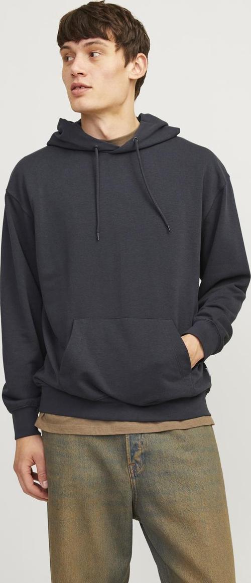 Jack Jones Jjecharge Sweat Hood Noos Erkek Lacivert Sweatshirt 12257852-04