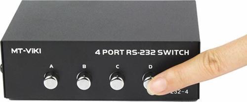 MT-VIKI 4 Port RS232 Switch MT-223-4 Db9 Seri Port Anahtarlayıcı 1 IN 4 OUT PC Printer Haberleş