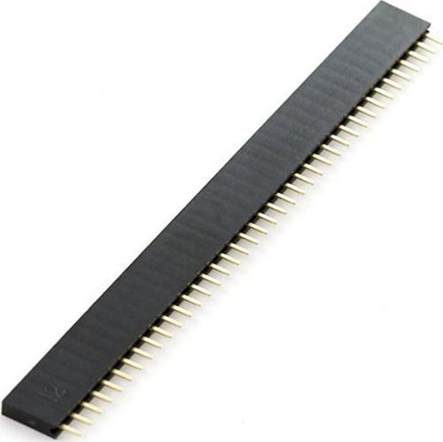 4 Adet 1x40 Pin Dişi Header Tek Sıra 2.54mm 180 Derece Kesilebilir Bölünebilir