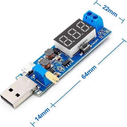 Usb Ayarlı Güç Kaynağı Modülü Hw-132 Voltaj Yükseltici Düşürücü Dc 0.6v / 25v