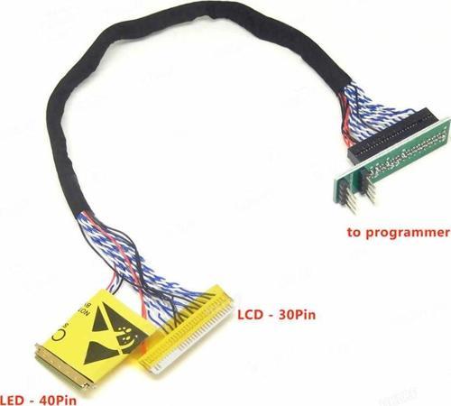 30 / 40 Pin To Dıp8 Lcd Led Ekran Aparatı 2 In 1 Edid Kablo Notebook Dizüstü 24c02 Okuma Yazma