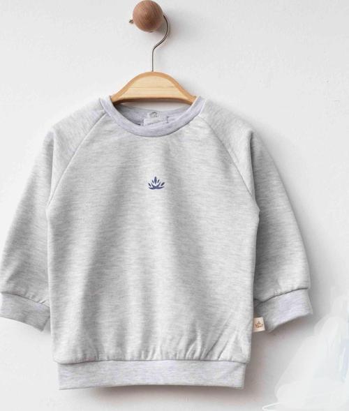 ÖN BASKILI SWEAT Gri