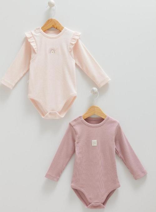ROMANTIC COLOR ÇITÇITLI İKİLİ BODY Pembe