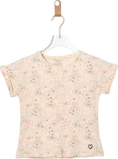 ÇİÇEK BASKILI TSHIRT Ekru