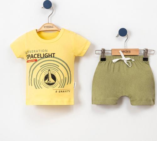 SPACE TSHIRT ŞORT TAKIM Sarı