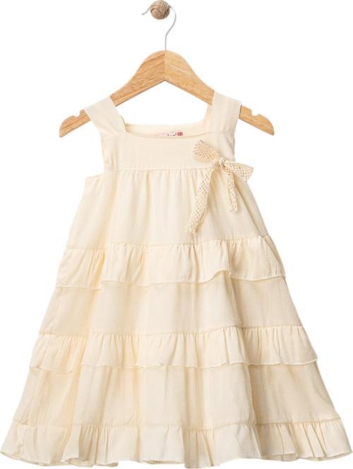 FİYONKLU ELBİSE Ekru