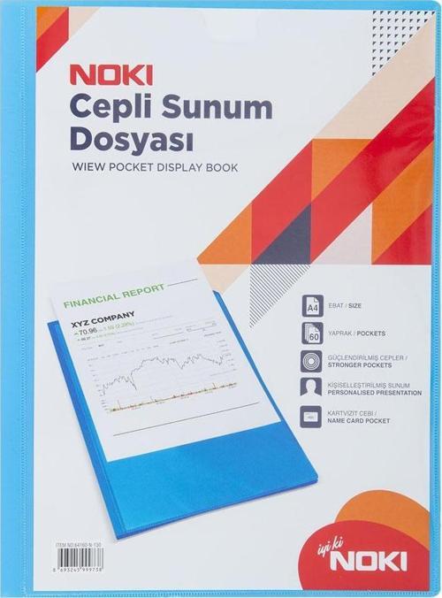 Cepli Sunum Dosyası 80 Li Mavi 64180-N-130