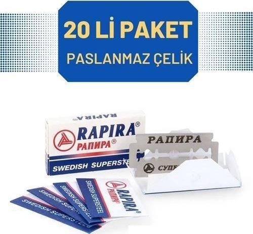 Rapira 20 Adet Çelik Tıraş Jileti
