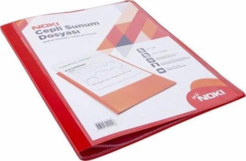 Sunum Dosyası Cepli 40 Lı Kırmızı 64140-N-080