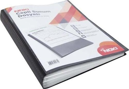 Sunum Dosyası Cepli 100 Yaprak Siyah 641100-N-190