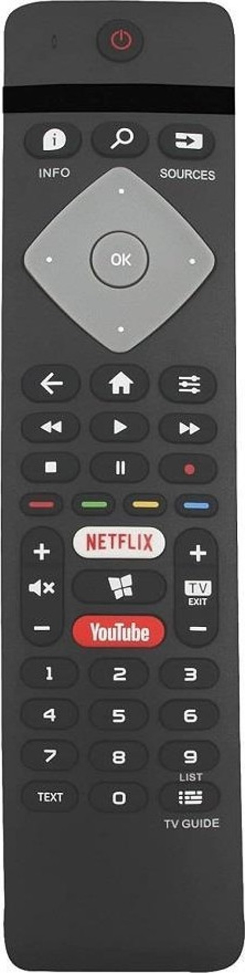 58PUS6504/12 İle Uyumlu 4K Smart Tv Kumandası