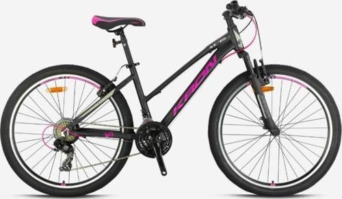 XC 75 - 26  MTB Lady - 14' - 21 Vites - V.B - Mat Siyah-Çingene Pembesi/Bej