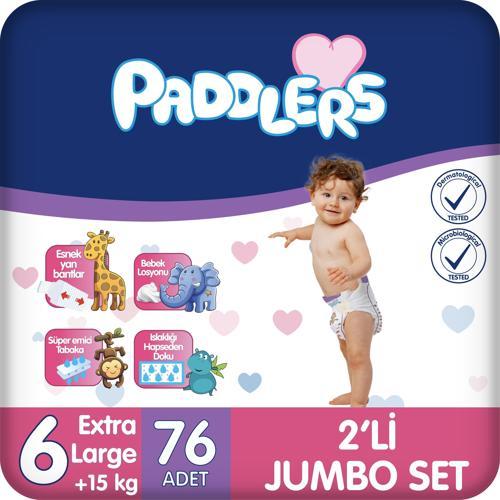 Bebek Bezi 6 Numara X-Large 76 Adet (15+Kg) 2'li Jumbo Set