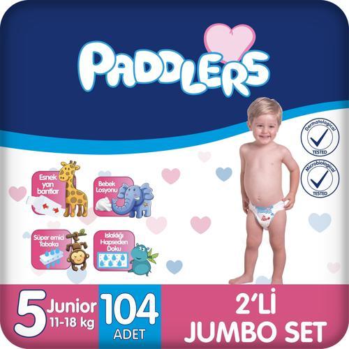 Bebek Bezi 5 Numara Junior 104 Adet (11-18 Kg) 2'li Jumbo Set