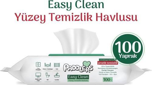 Easy Clean Beyaz Sabun Katkılı Yüzey Temizlik Havlusu 100 Yaprak