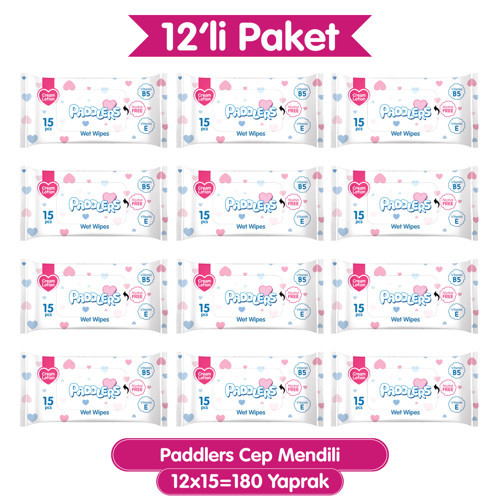 Cep Mendili 180 Yaprak (12 Paket x 15’li) – Yumuşak ve Dayanıklı
