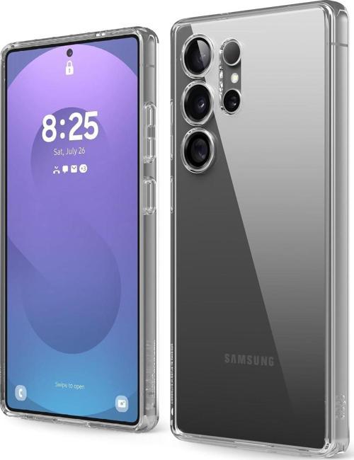 Samsung Galaxy S25 Ultra Uyumlu Kamera Korumalı Darbe Önleyici Ultra Slim TPU Şeffaf Silikon Kılıf