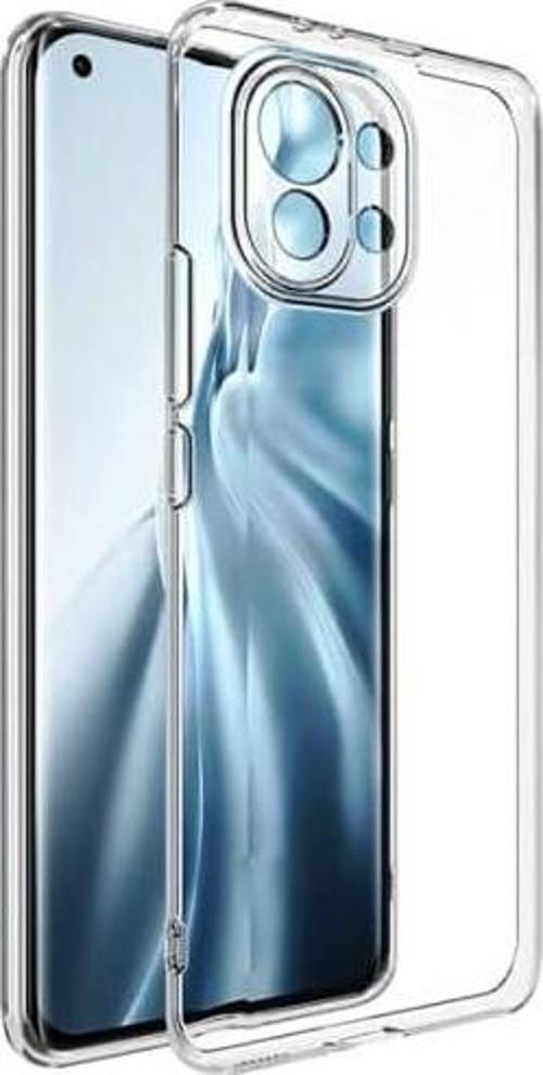 Xiaomi Mi 11 Lite Uyumlu Kamera Korumalı Darbe Önleyici Ultra Slim TPU Şeffaf Silikon Kılıf